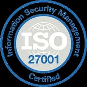 ISO 27001 certified